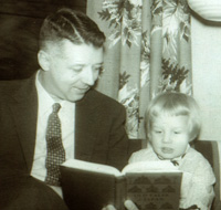 Martha as a child with her father